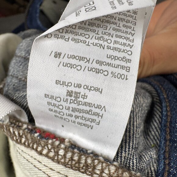 Madewell Jean Mens Size 34x32 Slim Fit Coyle Wash Raw Japanese Red Line Selvedge - Picture 13 of 16